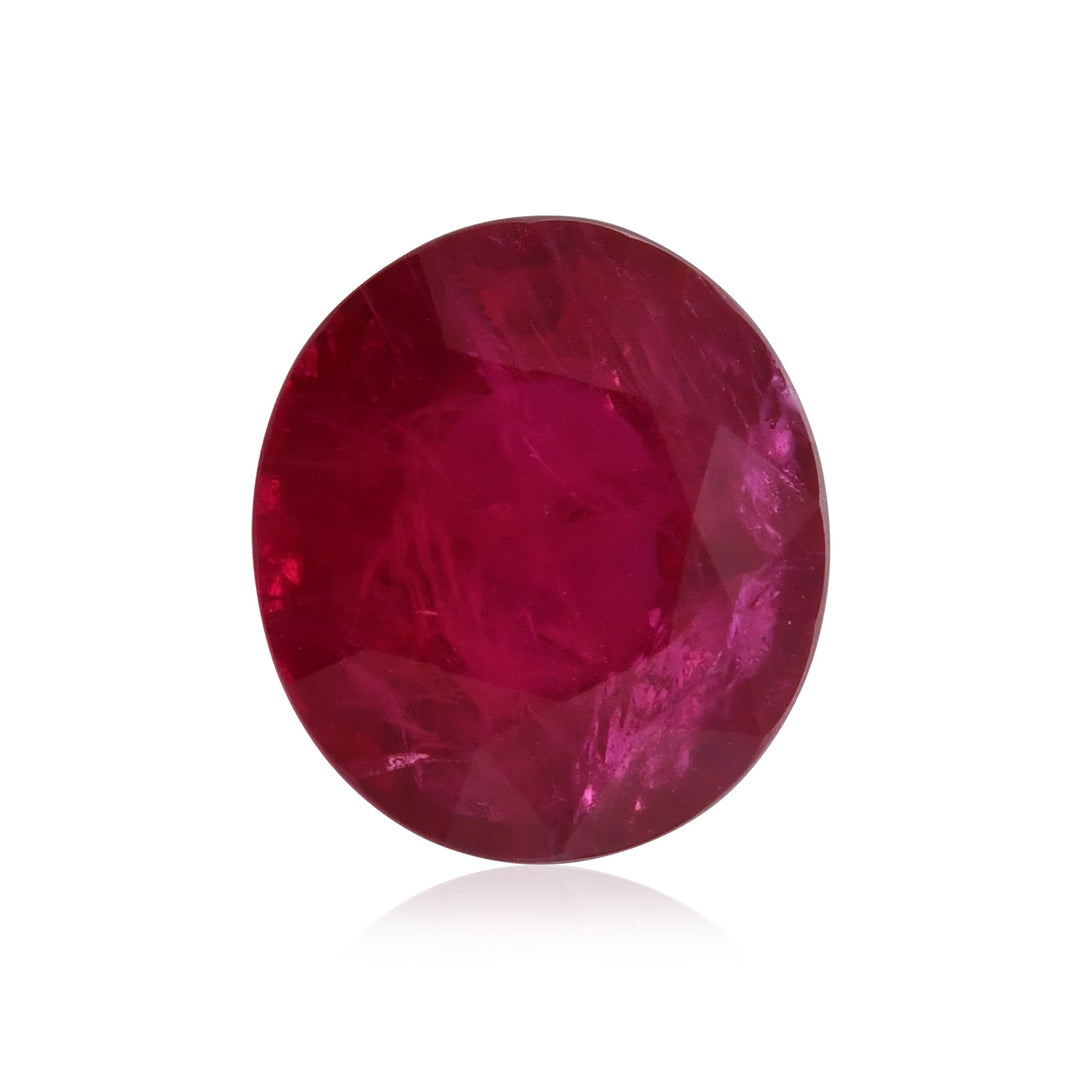 6.01 Carat Red MOZAMBIQUE Oval Ruby GRS