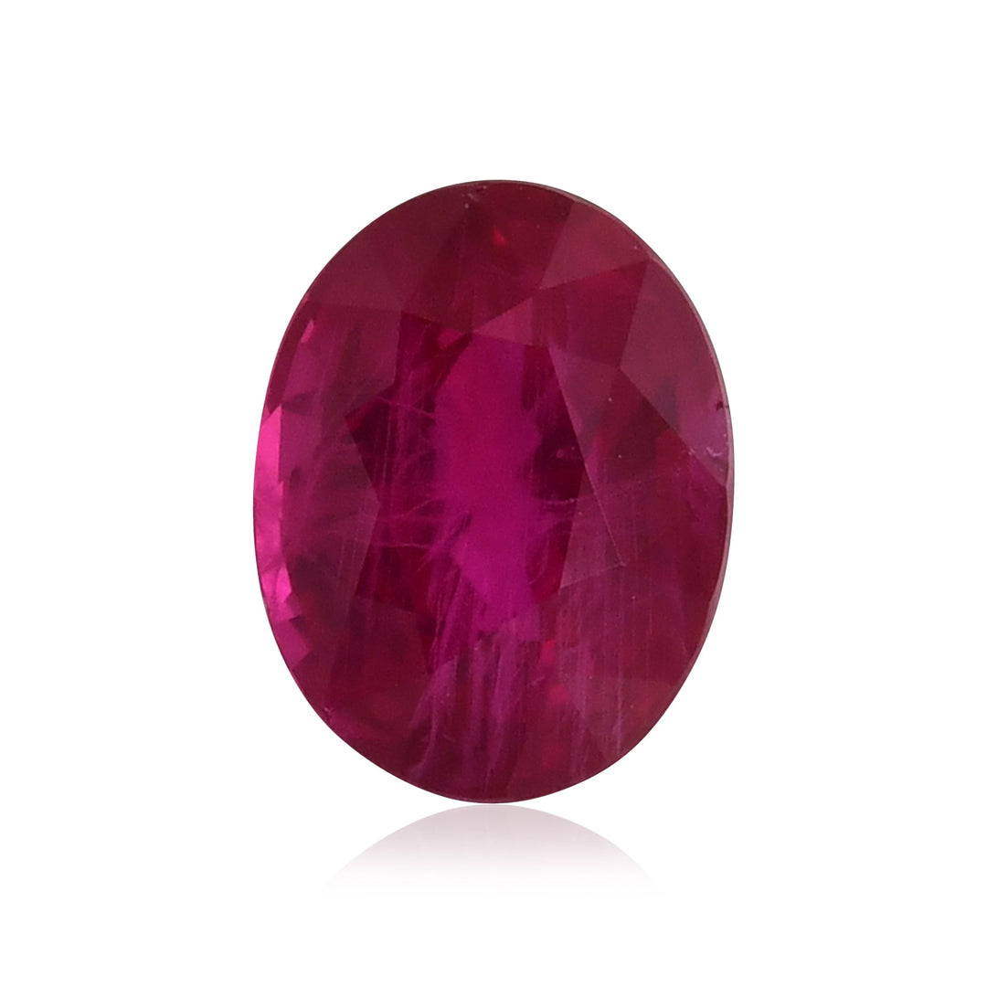 3.01 Carat Red BURMESE Oval Ruby GRS
