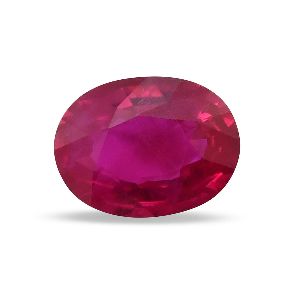 1.30 Carat Red  Oval Ruby