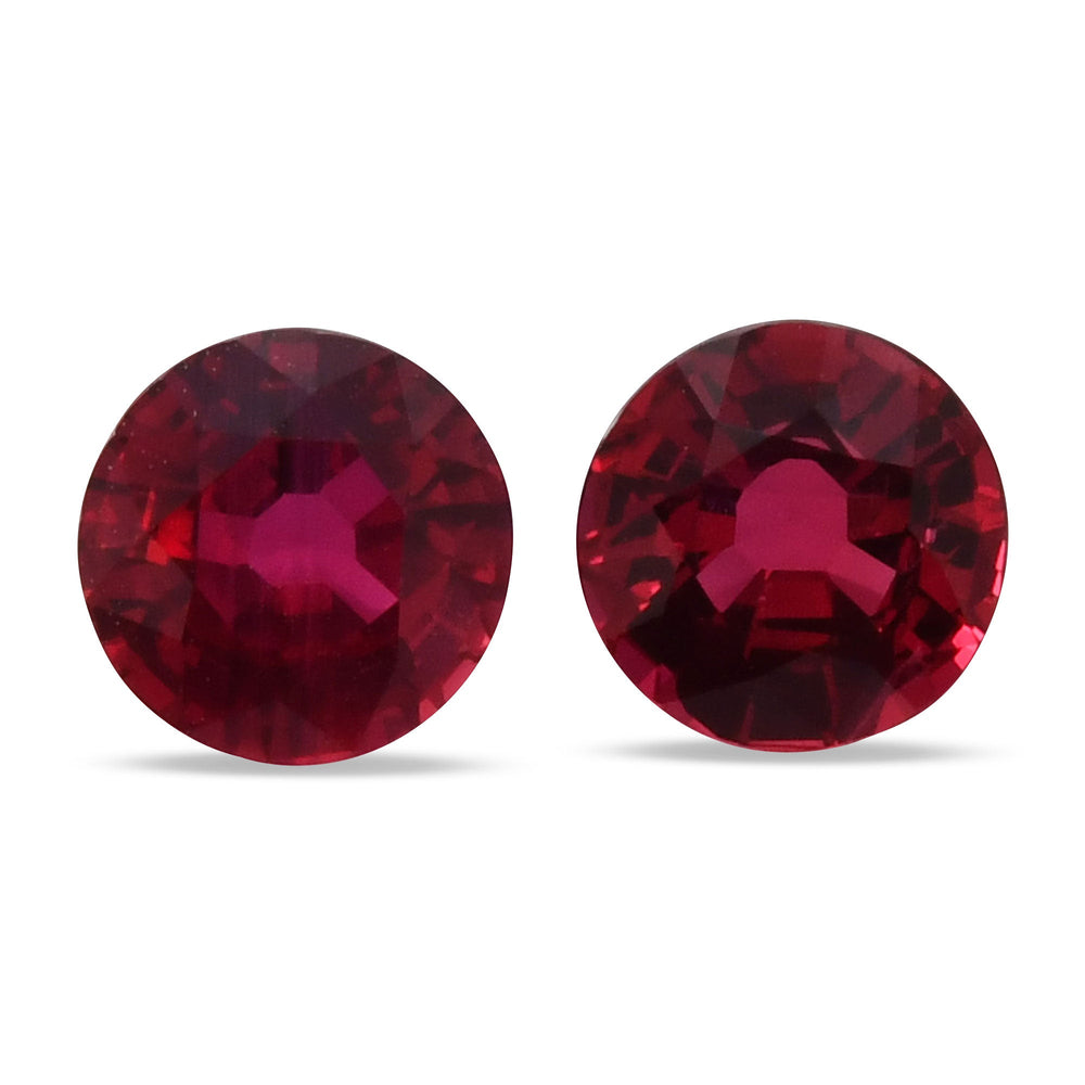 2.04 Carat Red  Round Ruby
