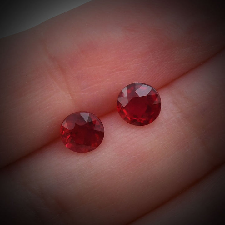 2.40 Carat Red  Round Ruby