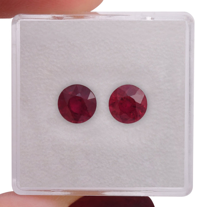 2.31 Carat Red MOZAMBICAN Round Ruby