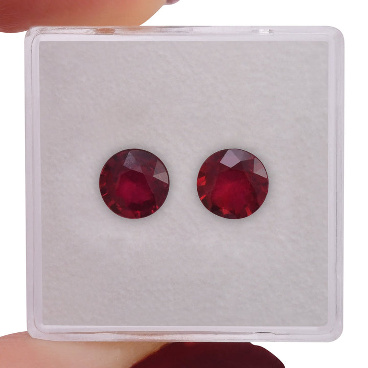 2.12 Carat Red MOZAMBICAN Round Ruby