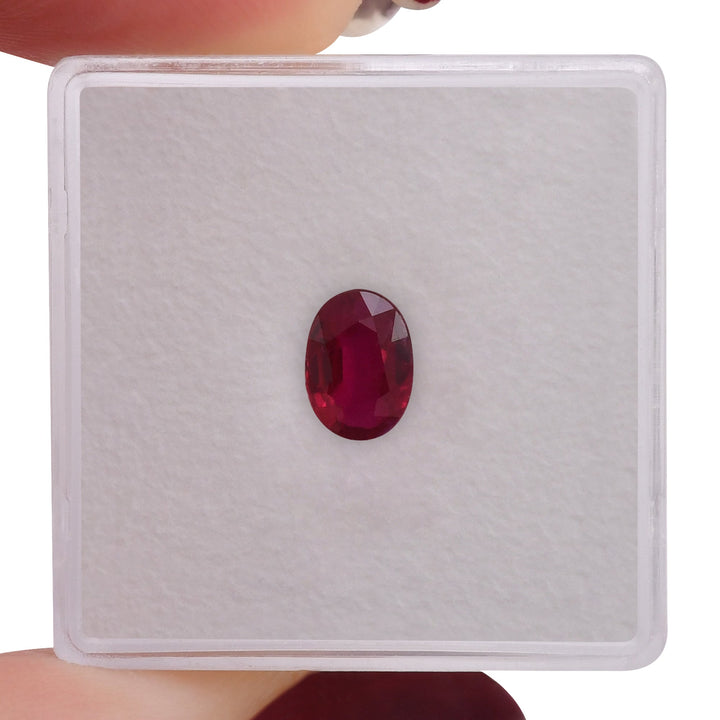 1.01 Carat Red MOZAMBIQUE Oval Ruby