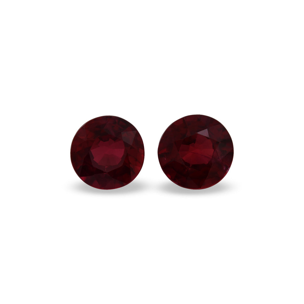 1.23 Carat Red MOZAMBICAN Round Ruby