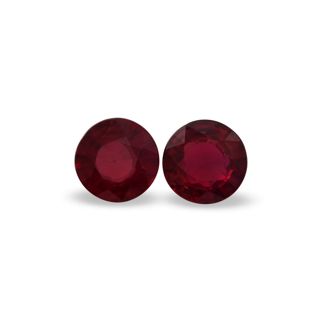 1.30 Carat Red MOZAMBICAN Round Ruby