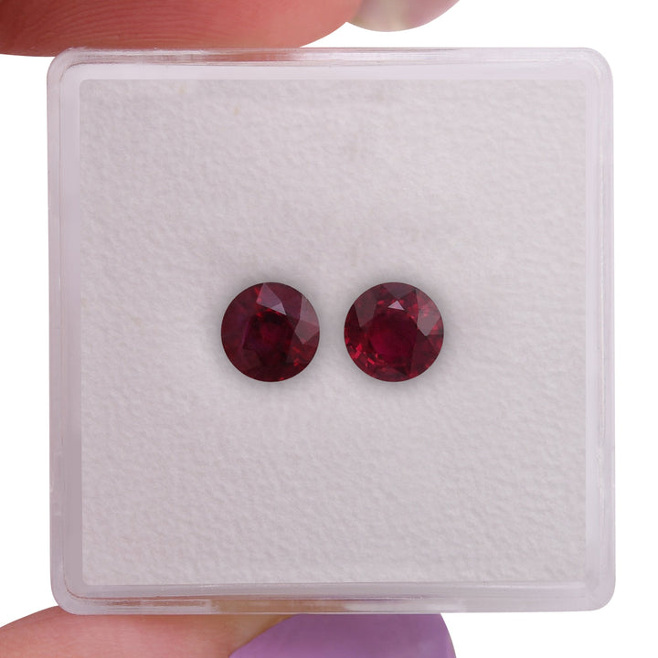 1.22 Carat Red MOZAMBICAN Round Ruby