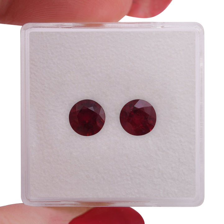 1.63 Carat Red MOZAMBICAN Round Ruby