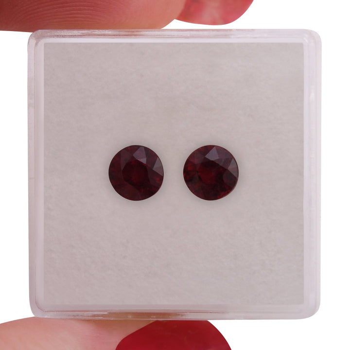 2.05 Carat Red MOZAMBICAN Round Ruby
