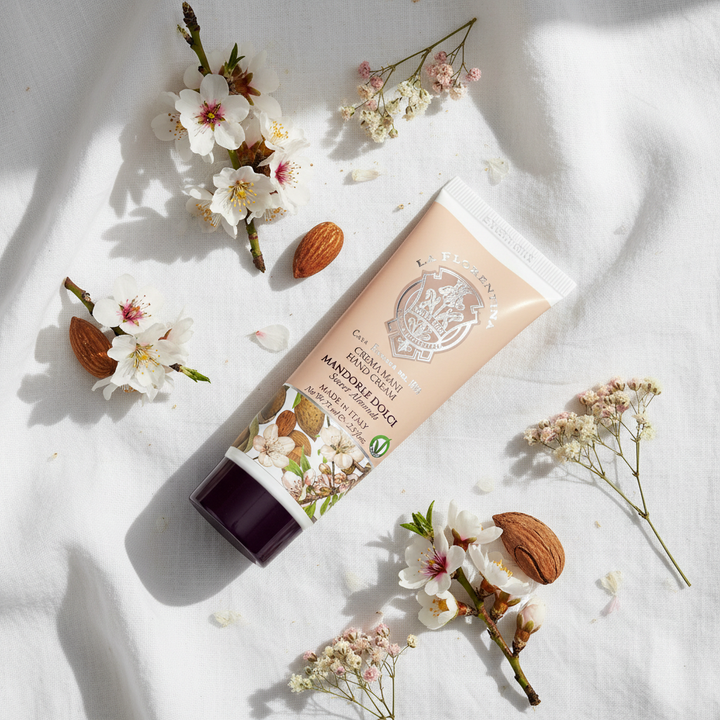 La Florentina Sweet Almond Hand Cream - Flat Lay