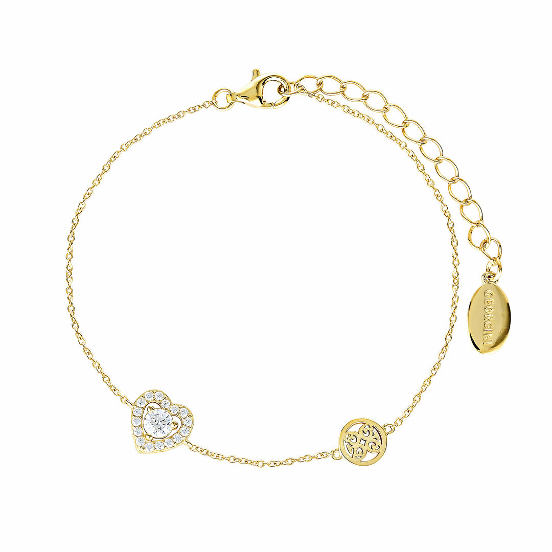 Georgini Bracelet Georgini Signature Sealed With A Kiss Bracelet Gold Brand